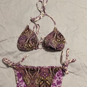 Lucky Brand Reversible Bikini set